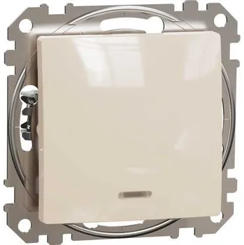 SDD112101L Spínač jednopólový ř.1 orientační kontrolka, béžový, Schneider