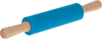 Váleček na těsto KiK KX5216_1 silikonový váleček na těsto 38 cm modrý