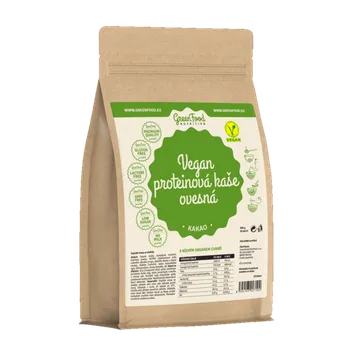 Protein GreenFood Vegan Proteinová kaše 500g - ovesná s kakaem