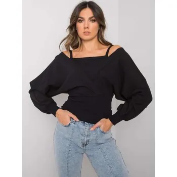 Dámské tričko Dámská halenka Chavri bavlněná RUE PARIS černá