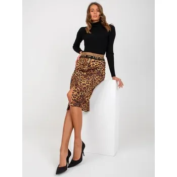 Dámská sukně Dámská sukně s elastickým pasem SAINE tmavě béžová a černá