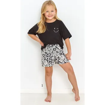 Pánské pyžamo 2910 DÍVČÍ PYŽAMO SOPHIE 92-116 černá 116