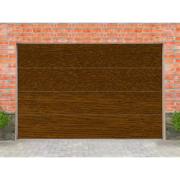 Garážová vrata Sekční garážová vrata - DOCO HOME-X, na míru, ořech Šířka (zadejte nejbližší vyšší rozměr): 2000 mm, Výška (zadejte nejbližší vyšší rozměr): 2500 mm + příslušenství a montážní materiál zdarma