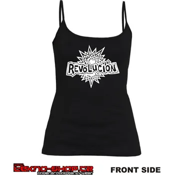 TEKNOSHOP Revolution tekno tílko s potiskem dámské L černé