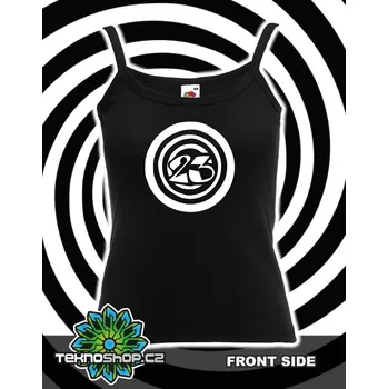 TEKNOSHOP Magic 23 tekno tílko s potiskem dámské M černé