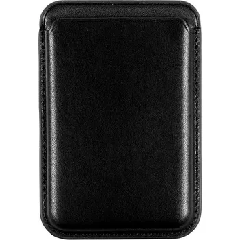 Pouzdro na mobilní telefon AlzaGuard PU Leather Card Wallet Compatible with Magsafe černá