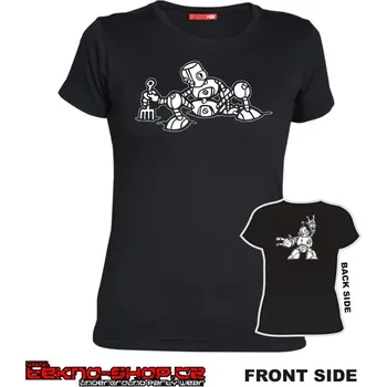 Dámské tričko TEKNOSHOP Searching Robot tekno tričko s potiskem dámské S modré