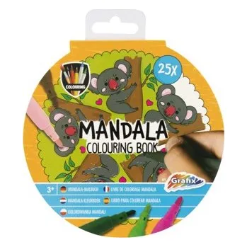 omalovánky Omalovánky Mandala, 25 ks - oranžová