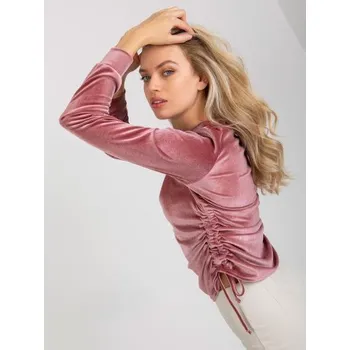 Dámské tričko Dámská halenka s výstřihem LEAH růžová