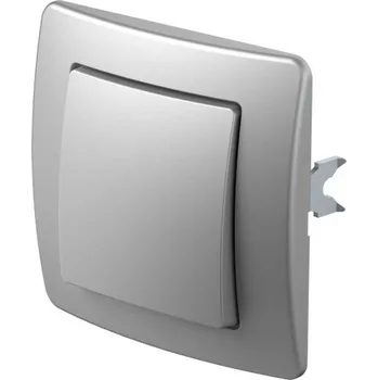 vypínač SE60ES-B Přepínač střídavý 10AX 250V~ ES - matná stříbrná, TEM