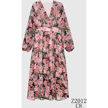 Dámské šaty Šaty dlouhé splývavé Escandelle Z2012 barva: červená, velikost: S