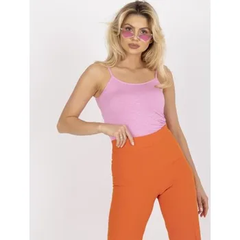 Dámské tričko Dámský top s tenkými ramínky z viskózy THINNA růžový