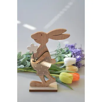 Velikonoční dekorace Dřevěná dekorace zajíc