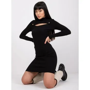 Dámské šaty Dámské šaty s rolákem Susan RUE PARIS černé