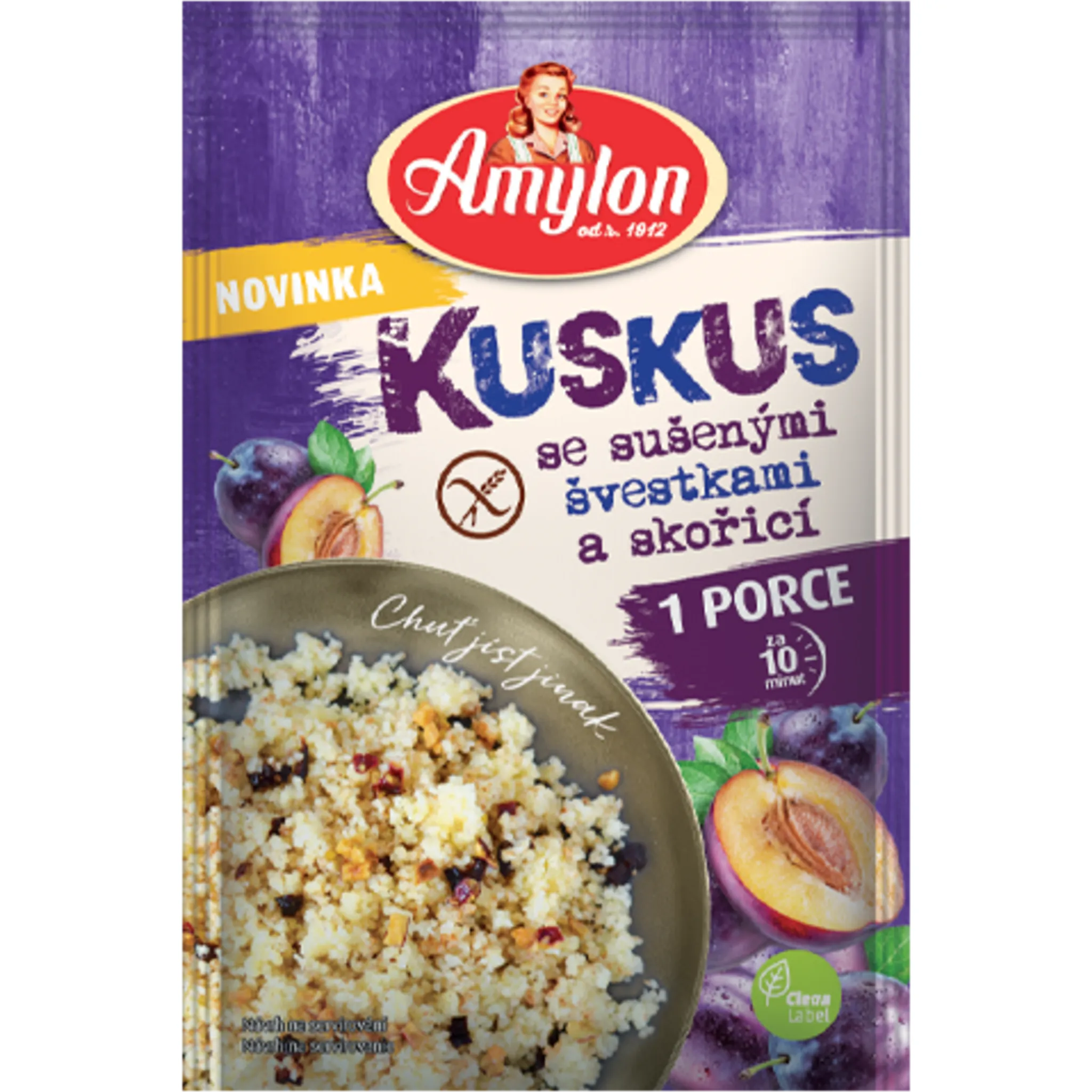 Fotografie 1 -  Amylon Kuskus se sušenými švestkami a skořicí 60 g