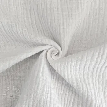 Dvojitá gázovina/mušelín white
