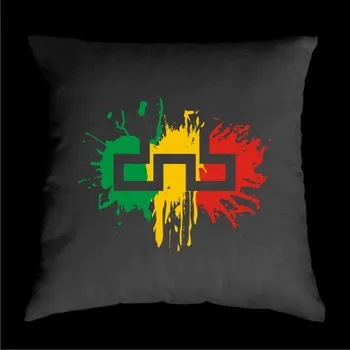 Dekorativní polštářek TEKNOSHOP RASTA DNB polštářek s potiskem oranžový