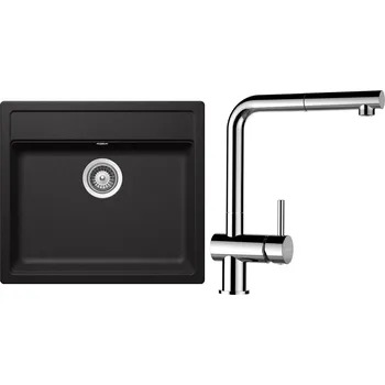 Granitový dřez Set Schock S10-9 (dřez Mono N-100 Stone + baterie Epos.120 Chrom)