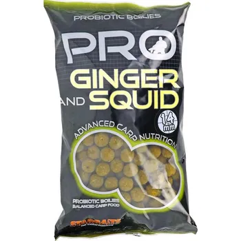Boilies Starbaits - Ginger Squid Boilie Pro Boilie potápivé Velikost: 14 mm, množství: 2,5 kg