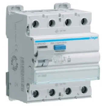 Jistič CDF625D Proudový chránič 4P, 25A, 30mA, 10kA, typ: F, Hager