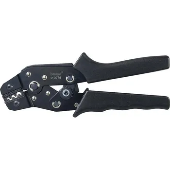 Kleště 210779 Kleště lisovací na neizolovaná kabelová oka a spojky 1,25 - 6 mm2, Haupa