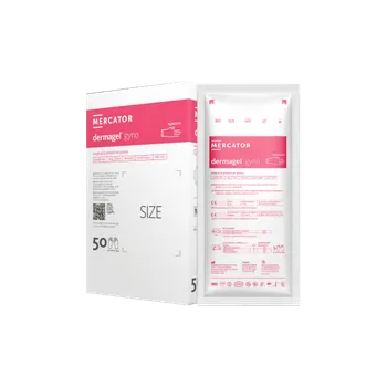 Vyšetřovací rukavice Sterilní latexové rukavice Mercator Dermagel gyno 2 ks S