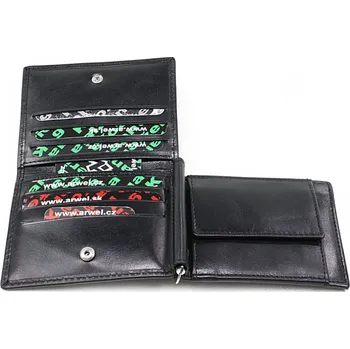 Peněženka Pánská kožená peněženka Arwel 8103­ - černá