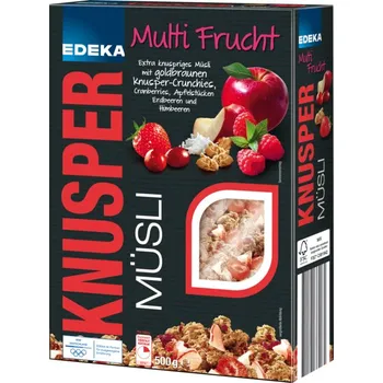 EDEKA Premium ovocné müsli s křupinkami 500g - originál z Německa