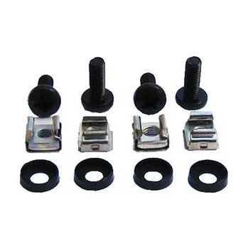 Rozvaděč DATACOM Montážní sada M6 (4ks / bal.) black - 16 mm 7708