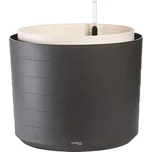 Samozavlažovací květináč velkoobjemový Berberis Ø 55 cm antracit a slonová kost