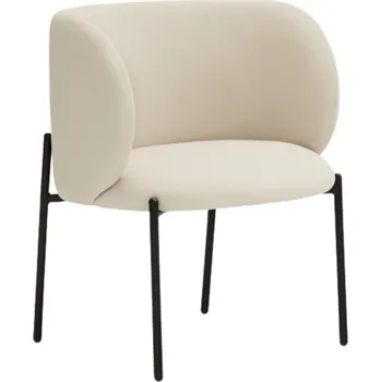 Křeslo Béžové koženkové lounge křeslo Teulat Mogi