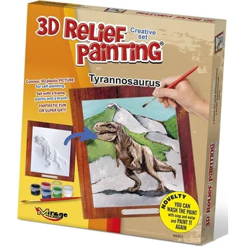 Výtvarná sada MIRAGE HOBBY Kreativní sada 3D malování Relief Painting: Tyrannosaurus