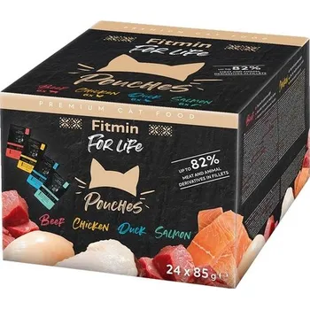 Krmivo pro kočku Fitmin For Life Multipack kapsiček pro kočky 24 ks po 85 g