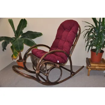 Podsedák Axin Trading s.r.o. Polstr na houpací křeslo vínový