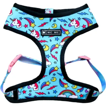 Postroj pro psa Postroj s jednorožcem pro psa - Modrý Velikost: M