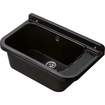 HDL Závěsná výlevka s příslušenstvím 60 x 34 x 21 cm černá