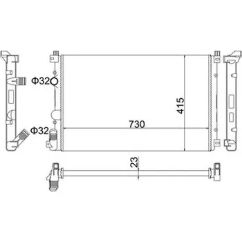 Chladič motoru Chladič, chlazení motoru HART 605 896