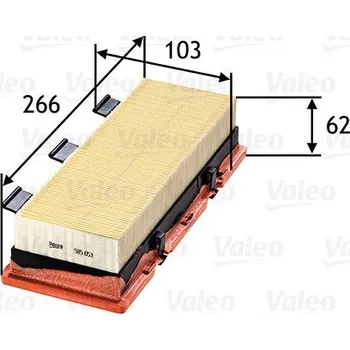 Vzduchový filtr Vzduchový filtr VALEO 585053