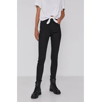 Dámské džíny Kalhoty Wrangler HIGH RISE SKINNY FUTURE BLACK Velikost: W27-L30