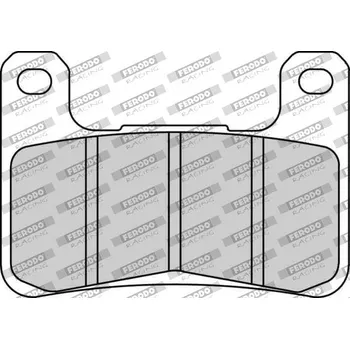 Brzdová destička Brzdové destičky FERODO