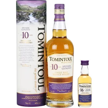Likér Tomintoul Aged 10 Years & Aged 16 Years 0,05 l 0,7 l + 0,05 l