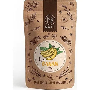 Sušené ovoce NATU Lyofilizovaný banán plátky 20 g