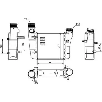 Chladič motoru Chladič turba HART 612 515