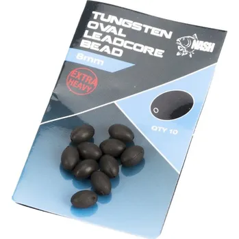 10ks - Korálky Nash Cling On Tungsten Oval Leadcore Beads 8mm