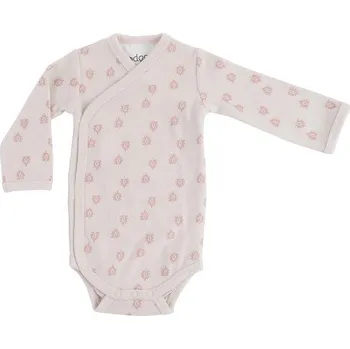 Kojenecké oblečení LODGER body ROMPER PRINT RIB LONG SLEEVES Tan vel. 56