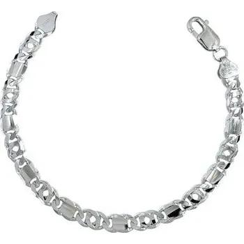 Náramek Stříbrný náramek tiger eye délka náramku 21cm