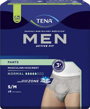 Inkontinenční kalhotky TENA Men Pants Normal Grey S/M 9 ks