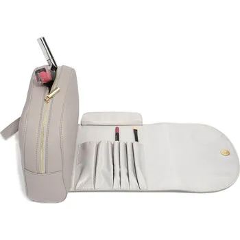 Šperkovnice Stackers, Kosmetická taštička Stackers s kapsičkami na kartáče taupe - Formadore