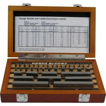 Základní ocelové měrky Kmitex 112 ks