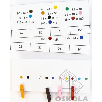 Matematika Matematické doplňovačky 2 - Sčítání a odčítání do 100 (Matematické doplňovačky 2 - Sčítani)